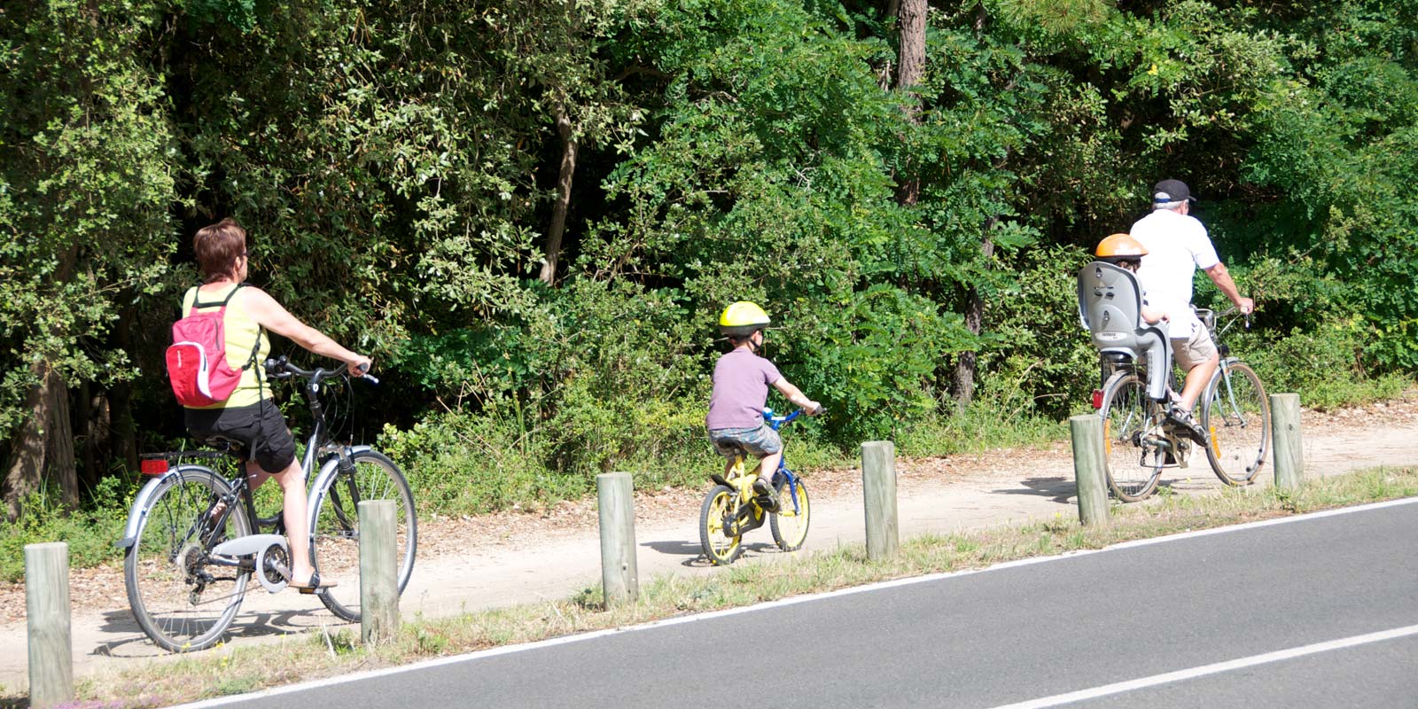 Radweg in der Vendée in der Nähe des Campingplatzes in Saint-Hilaire