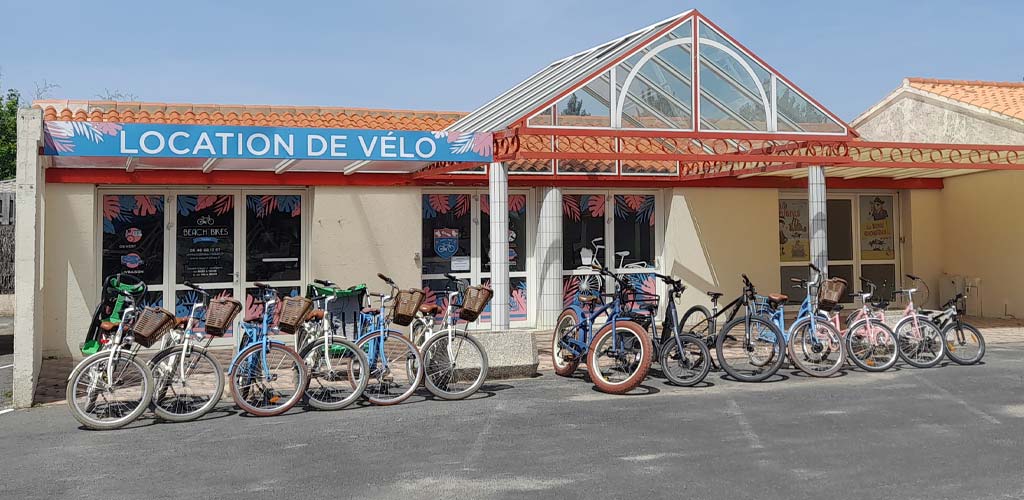 Fahrradverleih auf dem Campingplatz Le Bois Tordu in der Vendée (Saint-Hilaire-de-Riez)