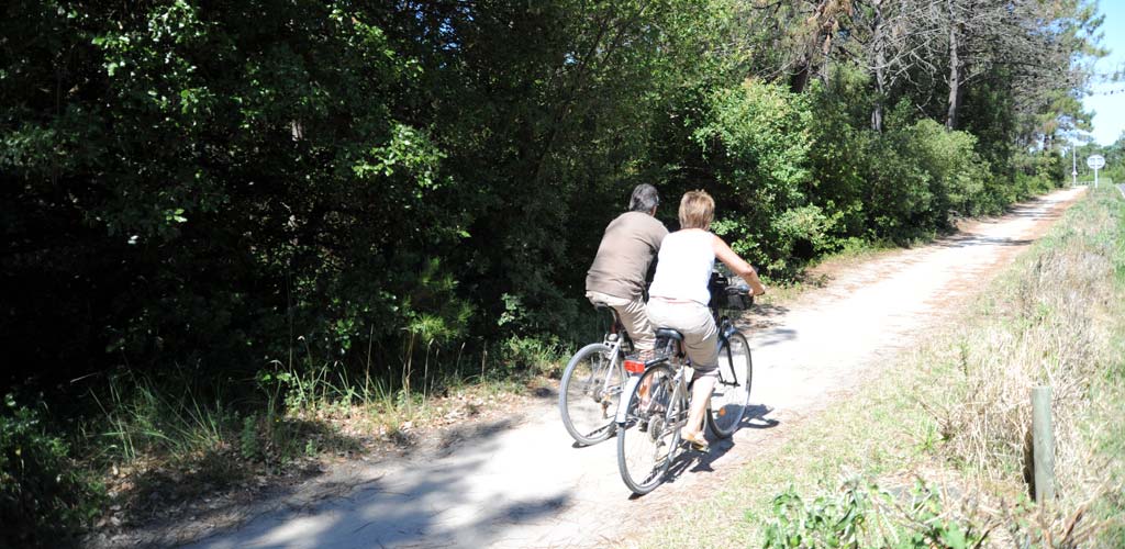 Piste cyclable du réseau Vélodyssée en Vendée à Saint-Hilaire-de-Riez